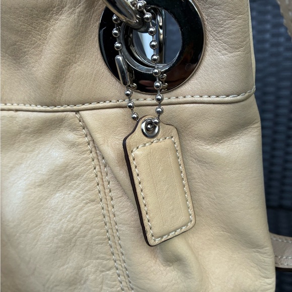 Coach Bag,Coach Tan Leather Shoulder Bag - Picture 12 of 14